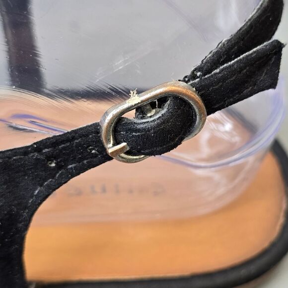 Chinese Laundry Women's 7 Studded Black Thong Buckle Sandals - Picture 11 of 14